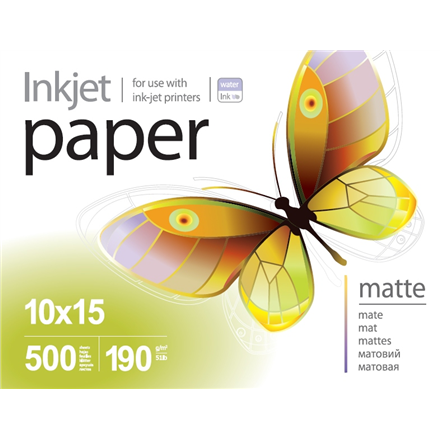 ColorWay PrintPro – matta valokuvapaperi, 190 g/m², 10 × 15 cm, 500 arkkia