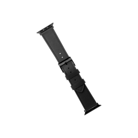 FIXED FIXLST-434-BK – nahkainen kellonranneke, 42/44/45/46/49 mm, Apple Watch, musta