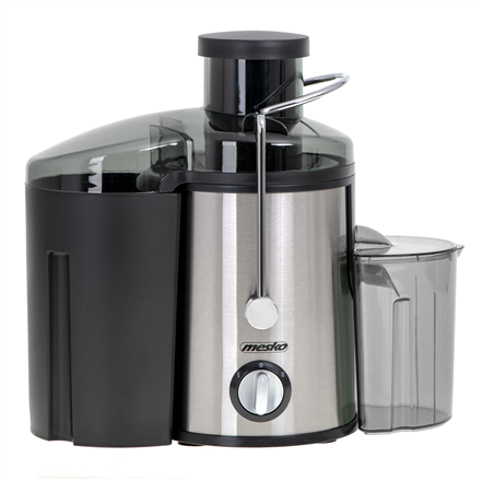 Mesko MS 4126 Black – 600 W:n ruostumattomasta teräksestä valmistettu mehustin, 3 nopeutta, musta