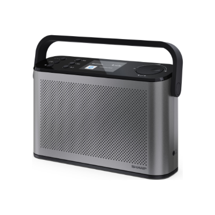 Sharp Osaka DR-P540(GY) – kannettava stereo-FM/DAB/DAB+ -digitaaliradio USB- ja Bluetooth-yhteydellä, harmaa