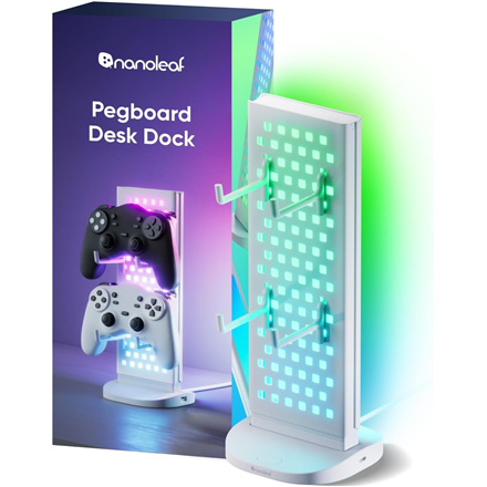 Nanoleaf Pegboard Desk Dock, White 15 W RGB
