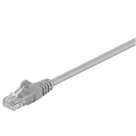 Goobay 68357 – network patch cable, CAT 5e, U/UTP, RJ45 (8P8C), grey