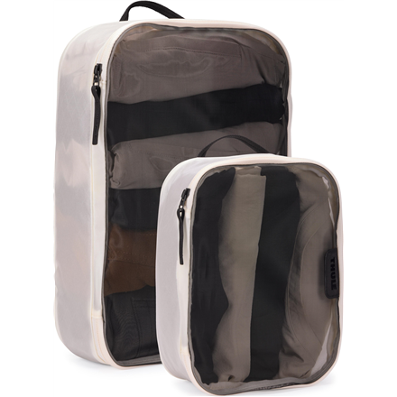 Thule Packing Cube Set 3205577 – pakkauskuutiosarja, 1 keskikokoinen ja 1 pieni, väri: valkoinen