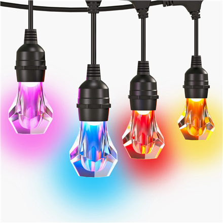 Nanoleaf Essentials Matter älykäs monivärinen ulkokäytön valosarja, aloituspakkaus, 30m, 16M+