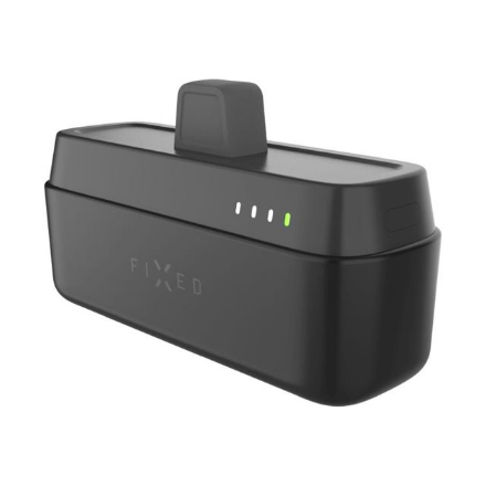 FIXED Zen 5 Plug-in FIXZEN-5PL-BK – 5000 mAh pistokemallinen varavirtalähde, USB-C 5 V/3 A, 9 V/2.22 A, 12 V/1.67 A, enintään 20 W, musta