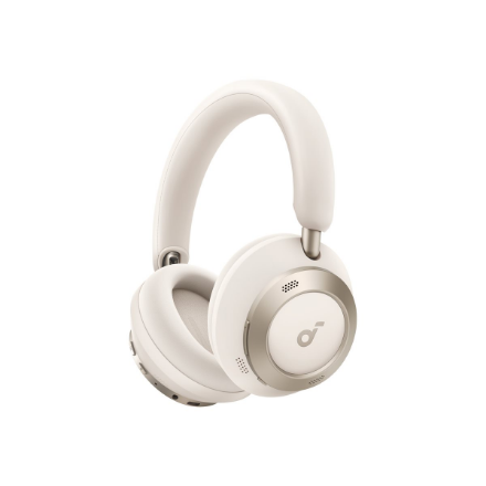 Anker Soundcore Foldable Headphones Space One Pro Bluetooth Over-ear Microphone Cream White Wireless