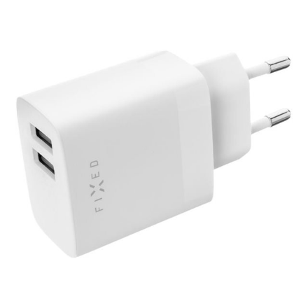 Fixed (FIXED Dual USB Travel Charger 17W, White)