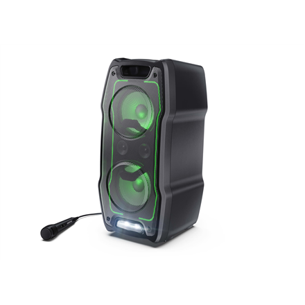 Sharp juhlakaiutinjärjestelmä sisäänrakennetulla akulla PS-931, 180 W, vedenkestävä, Bluetooth-langaton yhteys, kannettava, musta