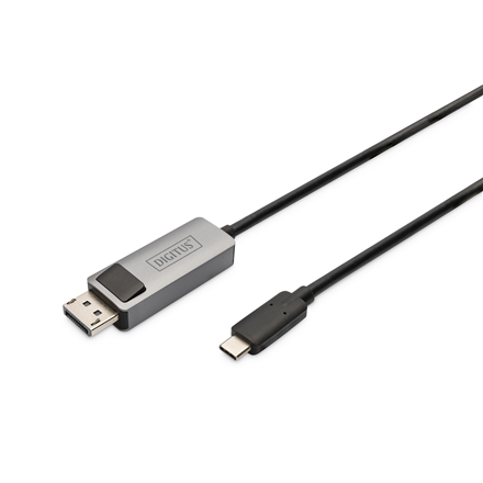 Digitus kaksisuuntainen sovitinkaapeli DB-300334-020-S, USB-C - DP, USB-C Display Port