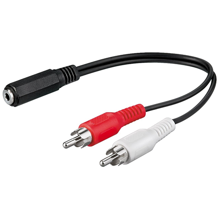 Goobay 50092 3.5 mm audio cable adapter
