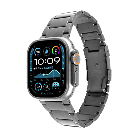 FIXED FIXTST-434-NT – titaaninen kellonranneke, 44/45/46/49 mm, Apple Watch, luonnontitaani