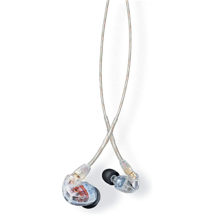 Läpinäkyvät Shure SE535 -in-ear-kuulokkeet