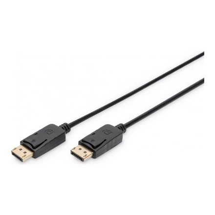DIGITUS AK-340100-010-S – DisplayPort-kaapeli kahdella urospistokkeella, 1 m