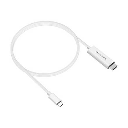Hyper HyperDrive HD6007WHGL – USB-C–HDMI 4K 60 Hz -kaapeli