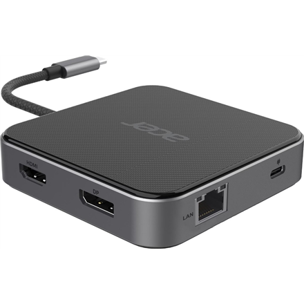 Acer 7-in-1 USB-C Dock – telakointiasema RJ-45 Ethernet-, DisplayPort- ja HDMI-liitännöillä