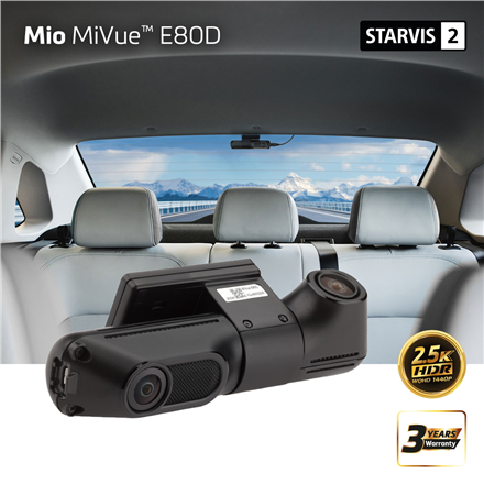Mio MiVue E80D HDR kaksi takakameraa