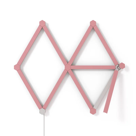 Nanoleaf Lines Skins – mattapintaiset vaaleanpunaiset suojukset, 9 kpl