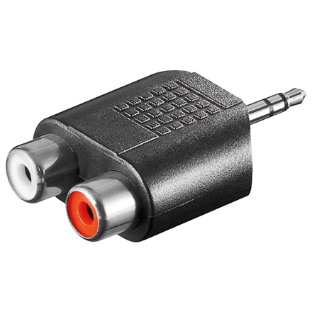 Goobay 11604 – 3.5 mm AUX male to 2× stereo RCA female adapter