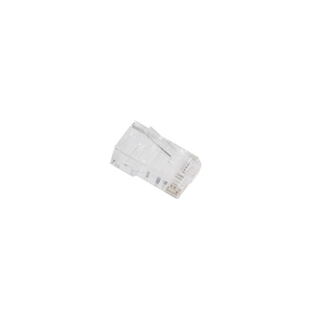 Lanberg PLU-6000EZ CAT 6 UTP RJ45 8P8C läpivientimalliset liittimet, 100 kpl, läpinäkyvät