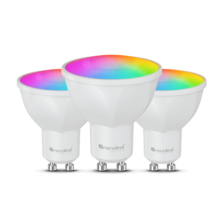 Nanoleaf Essentials Matter Wi-Fi Smart Bulb, 3pcs GU10 RGBCW