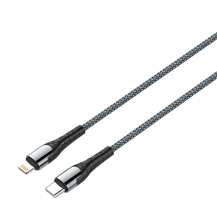 ColorWay CW-CBPDCL033-GR USB Type-C–Apple Lightning -kaapeli, PD-pikalataus, 3.0 A / 30 W, 1 m