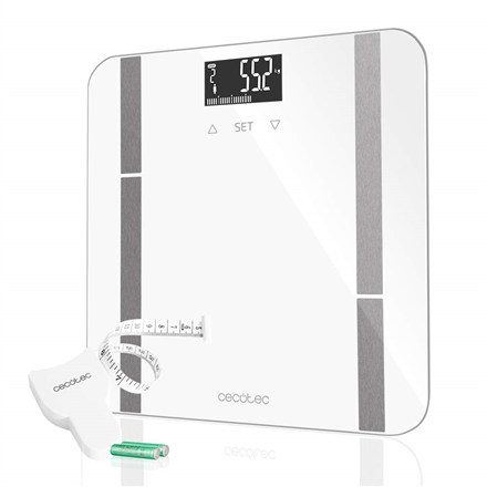 Cecotec Surface Precision 9400 Full Healthy – älyvaaka, enintään 180 kg, 100 g tarkkuus, valkoinen