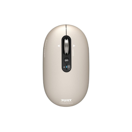 PORT CONNECT Mouse PURE MAC Wireless Bluetooth Beige Perle