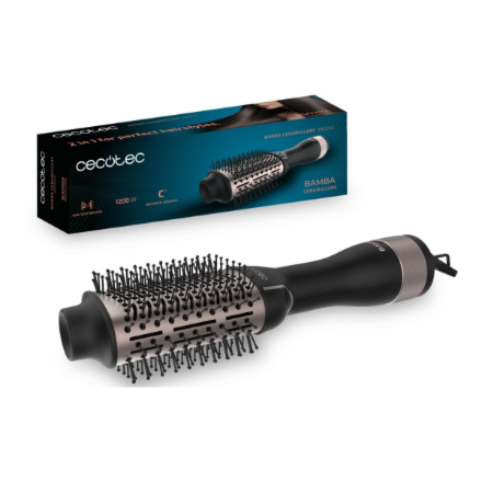 Cecotec CeramicCare Unique – 1200 W kuumailmamuotoiluharja 3 lämpöasetuksella