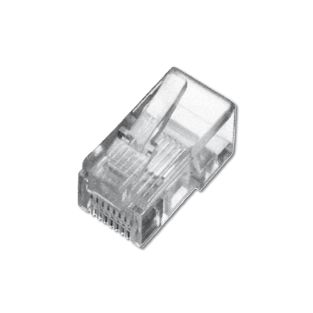 DIGITUS A-MO 8/8 SR – suojaamaton CAT 5e RJ45 8P8C -moduulipistoke monisäikeiselle pyöreälle kaapelille