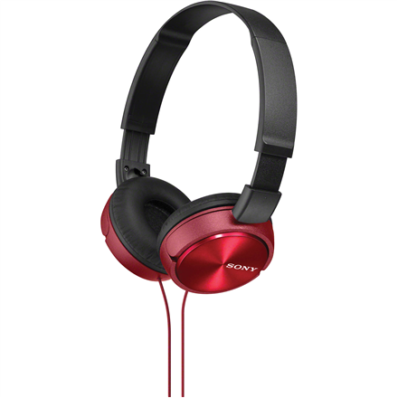 Sony MDR-ZX310 – johdolliset korville asetettavat kuulokkeet, punaiset