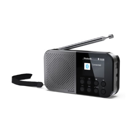 Sharp Osaka DR-P520(GY) taskukokoinen digiradio Bluetoothilla