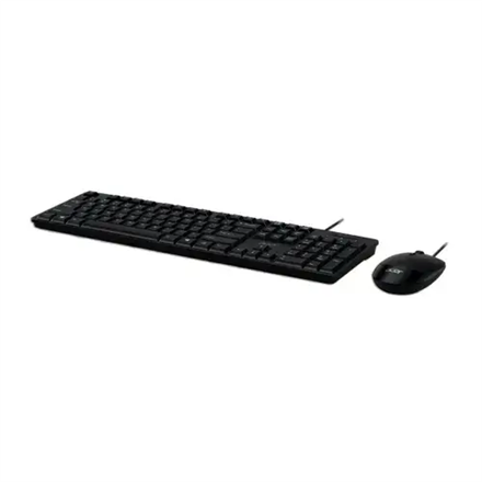 Acer AAK400 – langallinen US-asettelun näppäimistö- ja hiirisarja, musta, myyntipakkaus