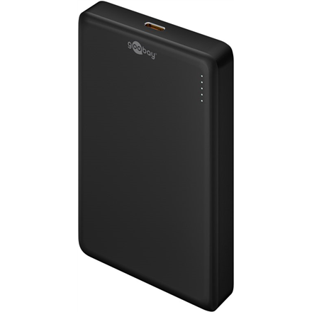 Goobay magneettinen langaton varavirtalähde 70183, 10000 mAh, USB-C, musta