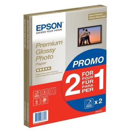 Epson Premium Glossy Photo Paper, A4, 30 arkkia, 255 g/m2