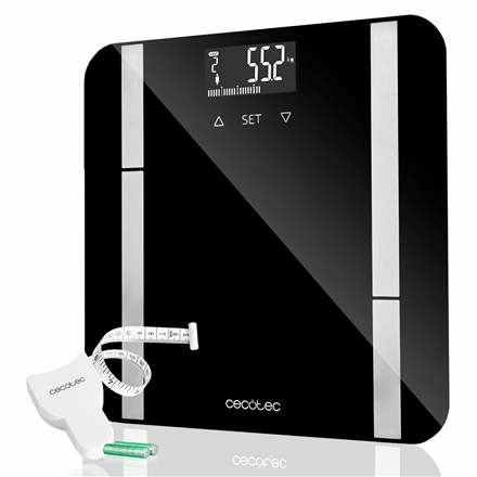 Cecotec Surface Precision 9450 Full Healthy – älyvaaka, enintään 180 kg, 100 g tarkkuus, musta