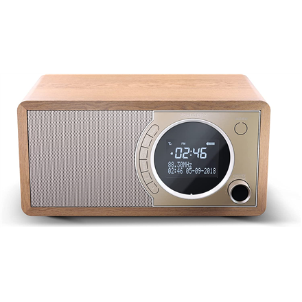 Sharp DR-450(BR) – FM/DAB/DAB+ -digitaaliradio Bluetooth 4.2:lla ja herätyksellä, ruskea