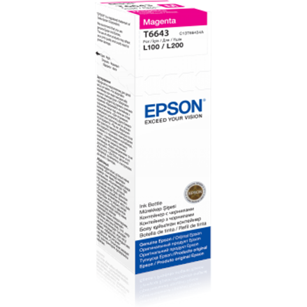 Epson T6643 mustepullo, magenta, 70 ml