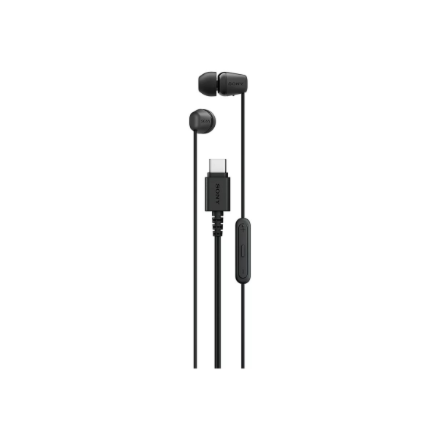 Sony IER-EX15C langalliset USB-C-nappikuulokkeet mikrofonilla, mustat