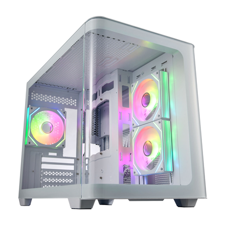 FSP kotelo S380 Mid Tower, valkoinen