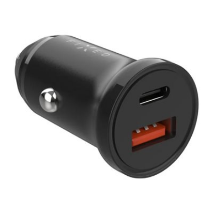 FIXED FIXCC20N-CU-BK – USB-C/USB-autolaturi, 20 W, musta