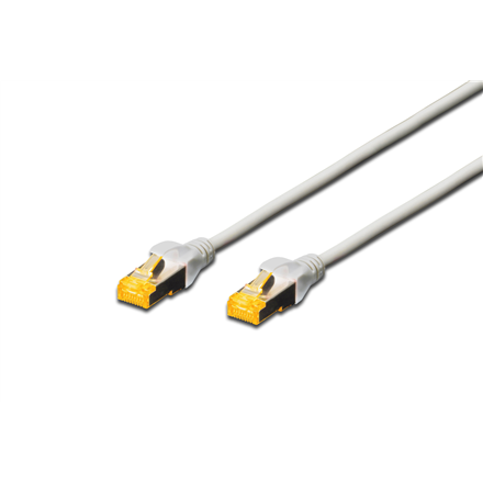 DIGITUS – CAT 6A S/FTP verkon kytkentäkaapeli, 10 m, harmaa