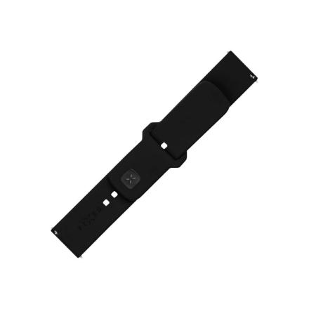 FIXED Sporty FIXSST2-22MM-BK – silikoninen kellonranneke, 22 mm, smartwatches, 160–235 mm, pikakiinnityksellä, musta