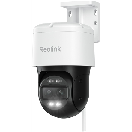Reolink TrackMix PoE PCTMXPT4K02 – 4K 8 MP kaksilinssinen PoE PTZ -kamera automaattiseurannalla, 2.8 mm F1.6 -objektiivi, IP65, H.264/H.265, microSD enintään 512 GB