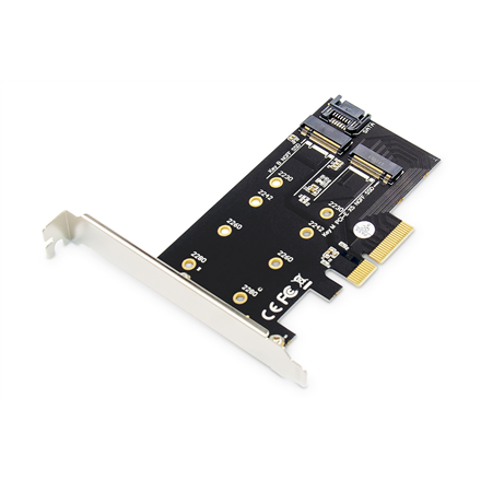 DIGITUS DS-33170 – PCI Express 3.0 x4 -sovitinkortti M.2 NGFF/NVMe SSD -levyille