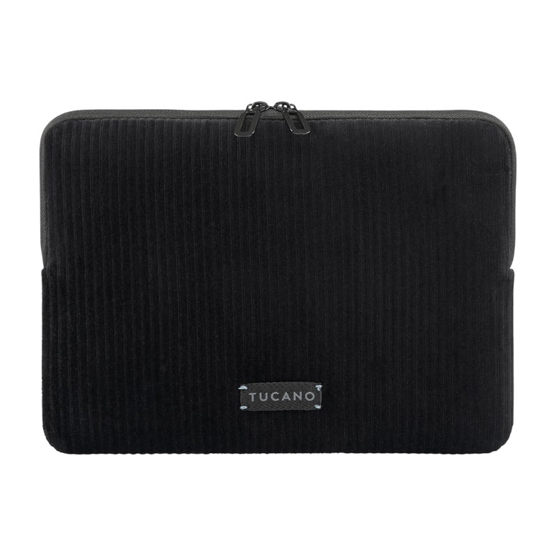 Tucano Velluto 2 neoprene sleeve with velvet exterior for 14-inch MacBook Pro and 13-inch laptops, black
