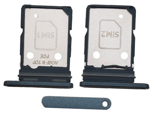 SIM card holder Samsung A376 A37 5G Grey Green original (service pack)