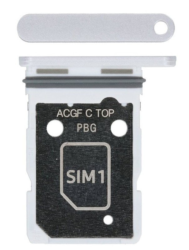 SIM card holder Samsung A376 A37 5G White original (service pack)
