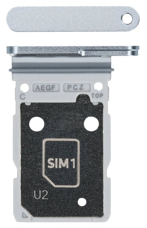 SIM card holder Samsung A576 A57 5G Icyblue original (service pack)