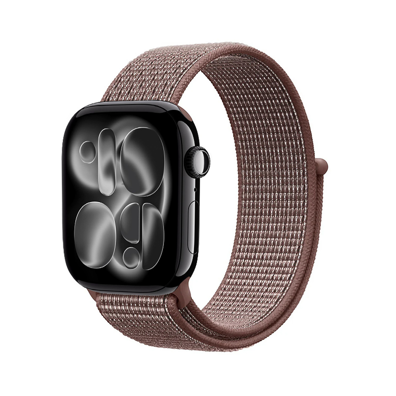 Crong Nylon Apple Watch -urheiluranneke, 38/40/41/42 mm, Smokey Mauve