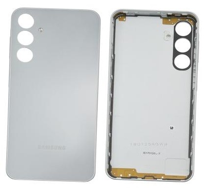Samsung A165 A16 4G takakansi, harmaa (ilman kameran lasia), alkuperäinen (käytetty, kuntoluokka C)